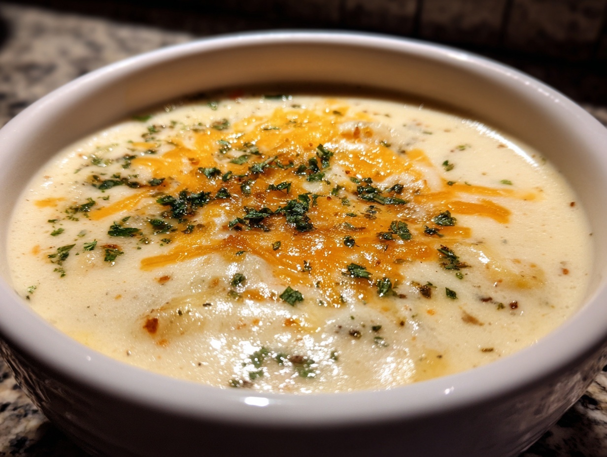 Cheddar Garlic Herb Potato Soup: Perfect Comfort
