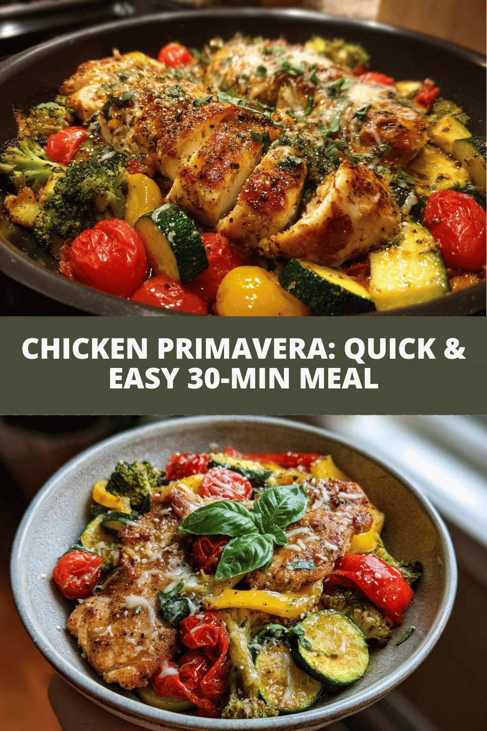 Delicious Chicken Primavera: 30 Min Flavor