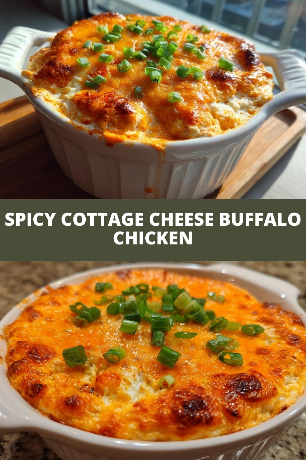 Amazing Cottage Cheese Buffalo Chicken Dip