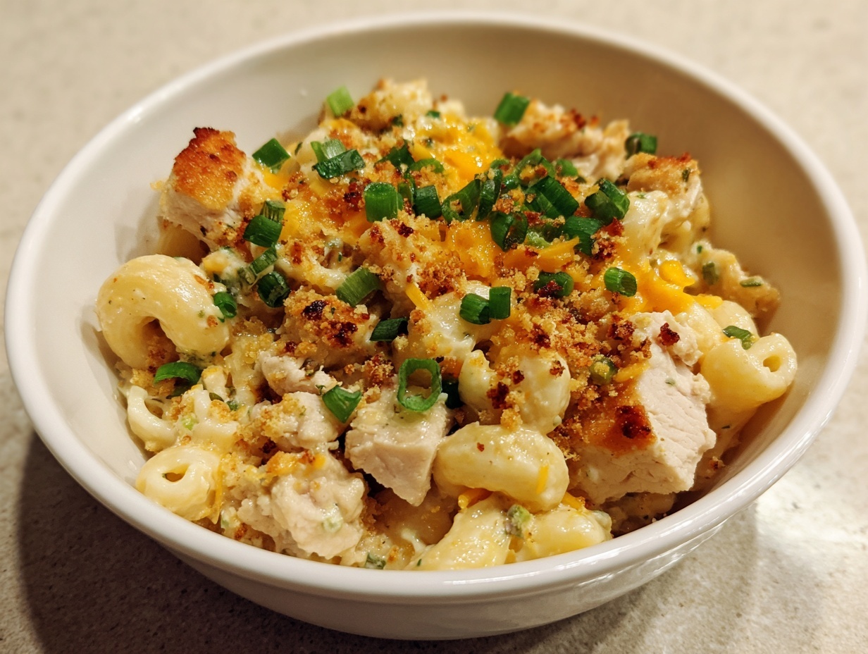 Creamiest Chicken Ranch Macaroni
