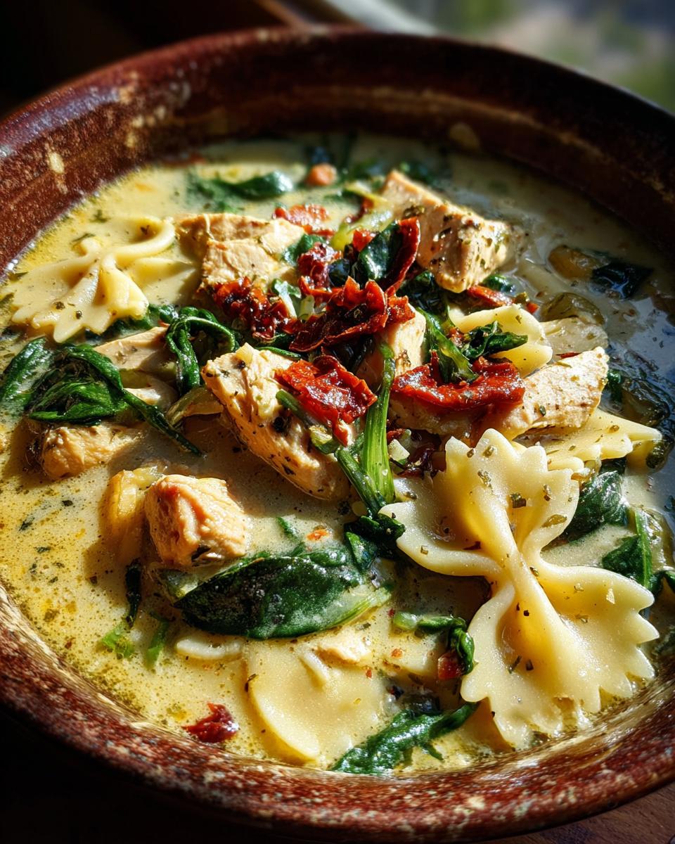 Creamy Marry Me Tuscan Chicken Soup - detail 2