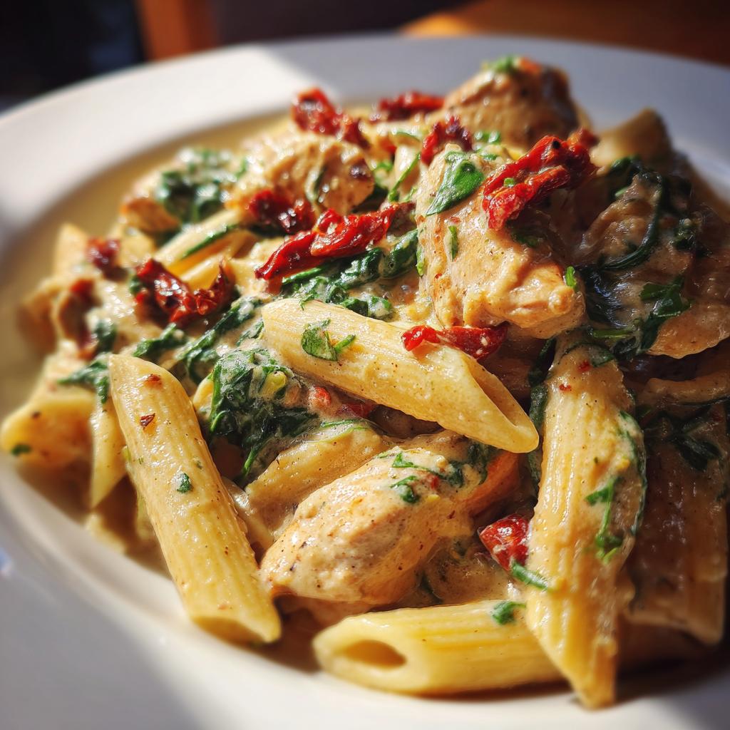 Creamy Tuscan Chicken Pasta - detail 2