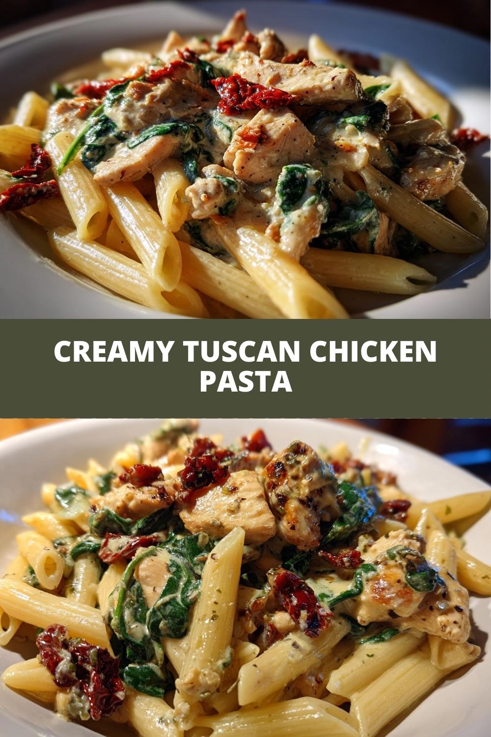 Creamy Tuscan Chicken Pasta: 1 Gorgeous Dish