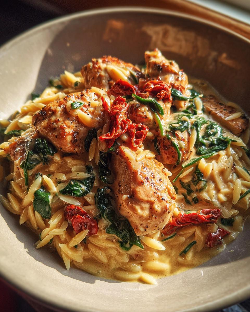 Tuscan Garlic Chicken Orzo: Pure Flavor 6 Creamy Tuscan Garlic Chicken with Orzo - detail 2