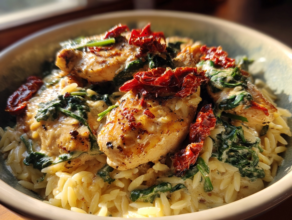 Tuscan Garlic Chicken Orzo: Pure Flavor