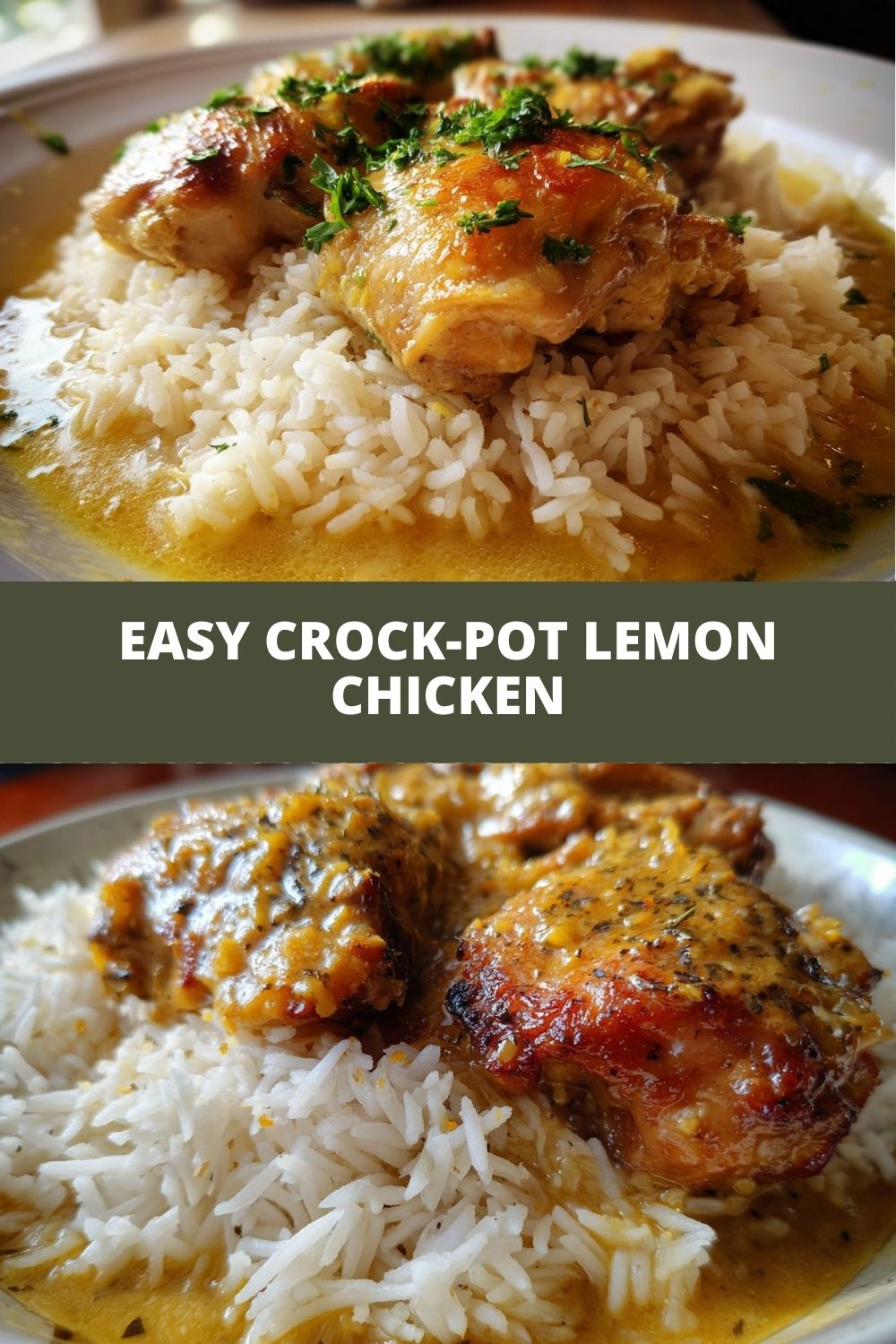 Delicious Crock-Pot Lemon Chicken and Rice