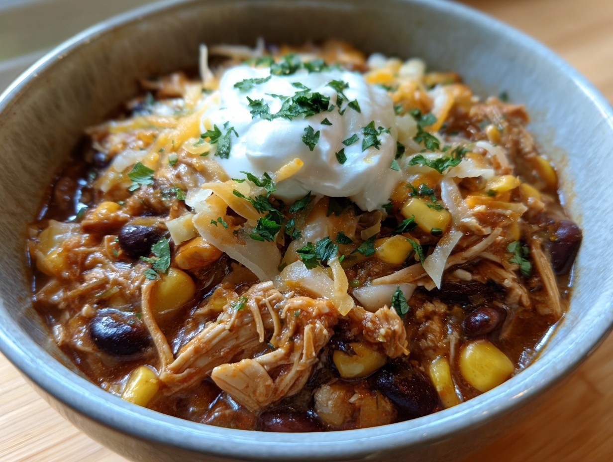 Amazing 1-Pan Crockpot White Chicken Chili