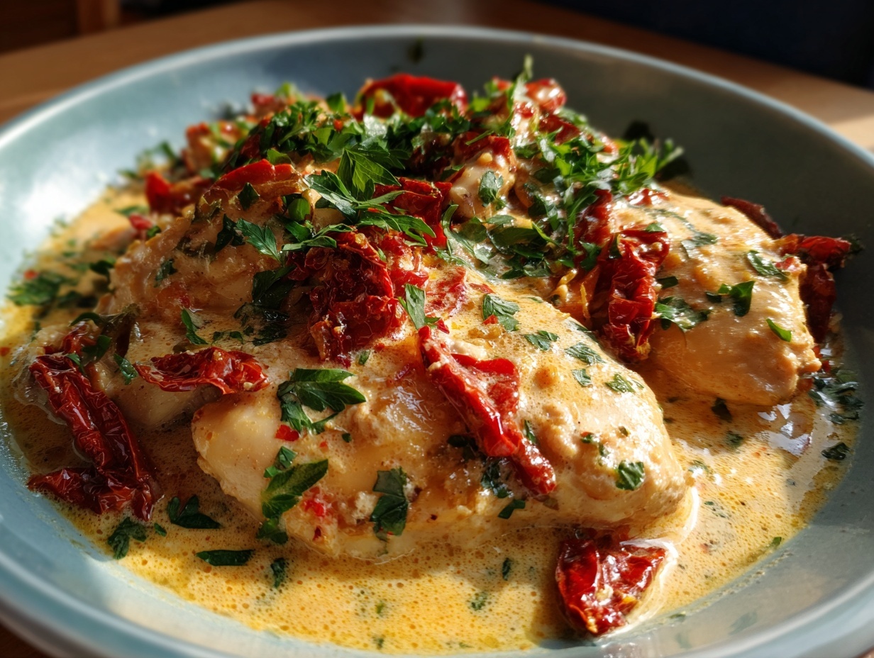 Amazing 5-Ingredient Dump & Go Crockpot Marry Me Chicken