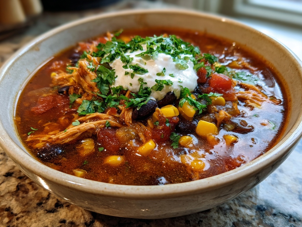 Easy Chicken Taco Soup Recipe