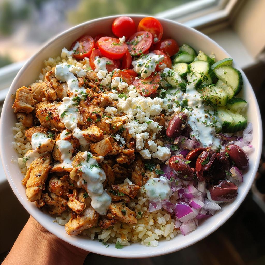 Greek Chicken Gyro Bowls - detail 1