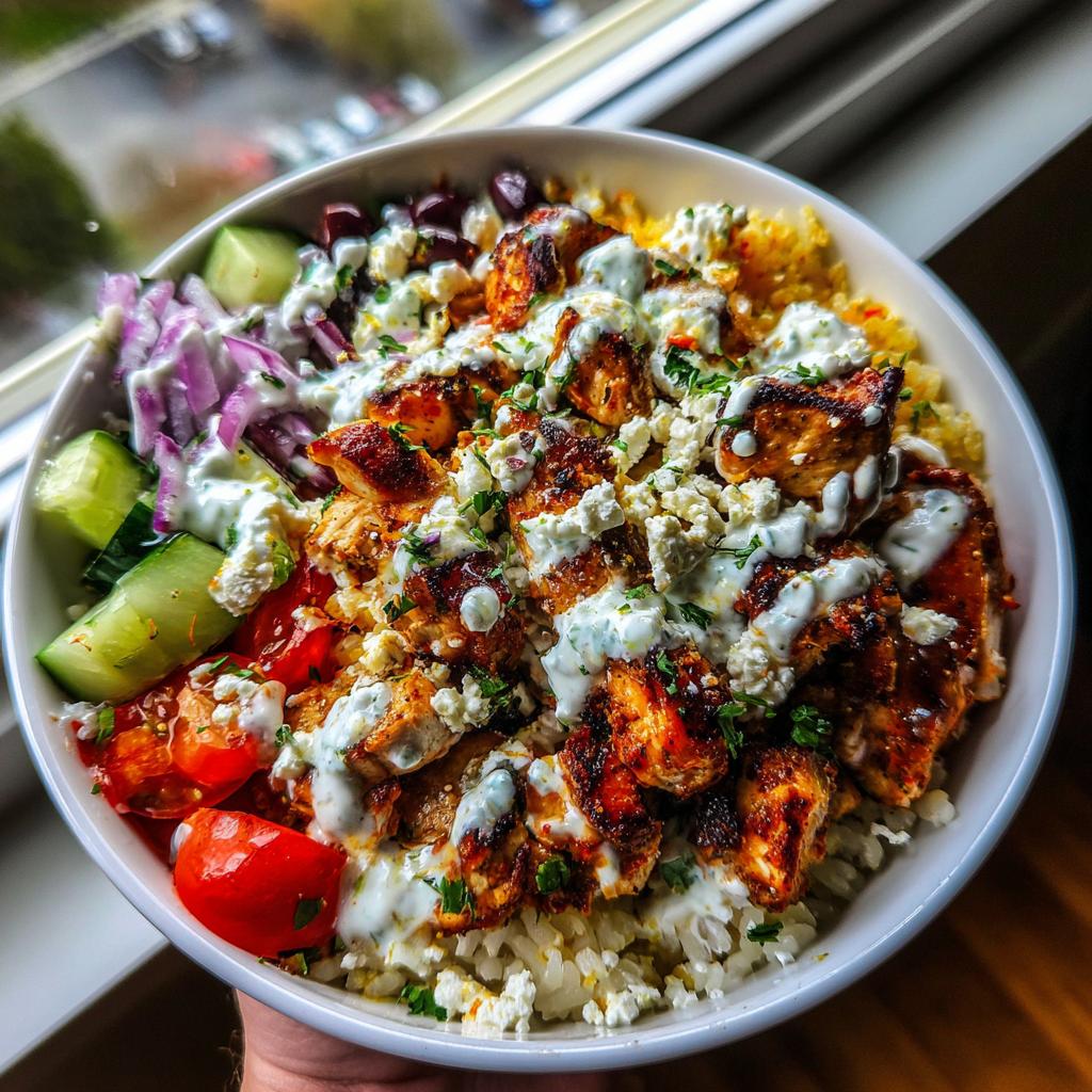Greek Chicken Gyro Bowls - detail 2