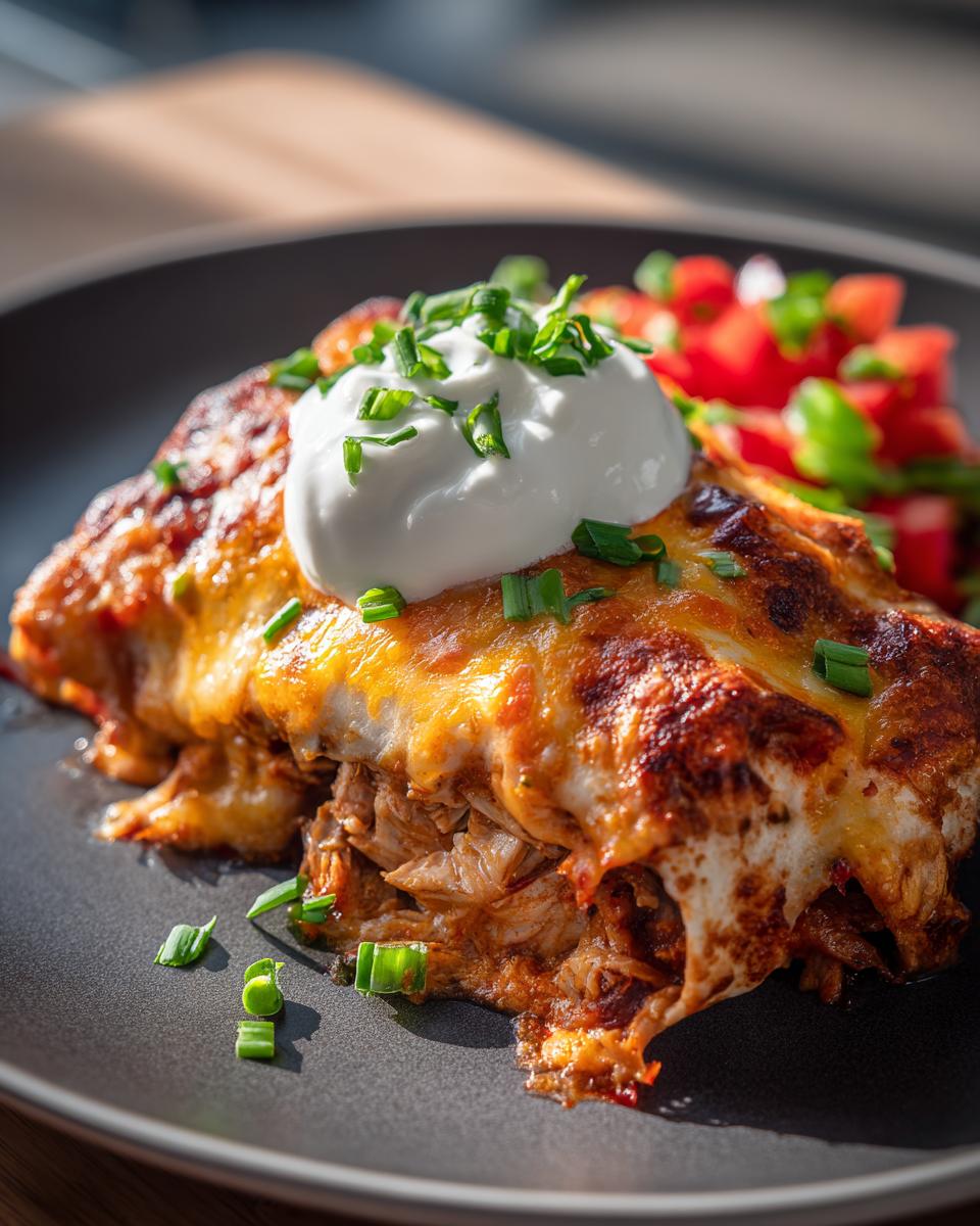 High Protein Creamy Chilli Chicken Enchiladas - detail 2
