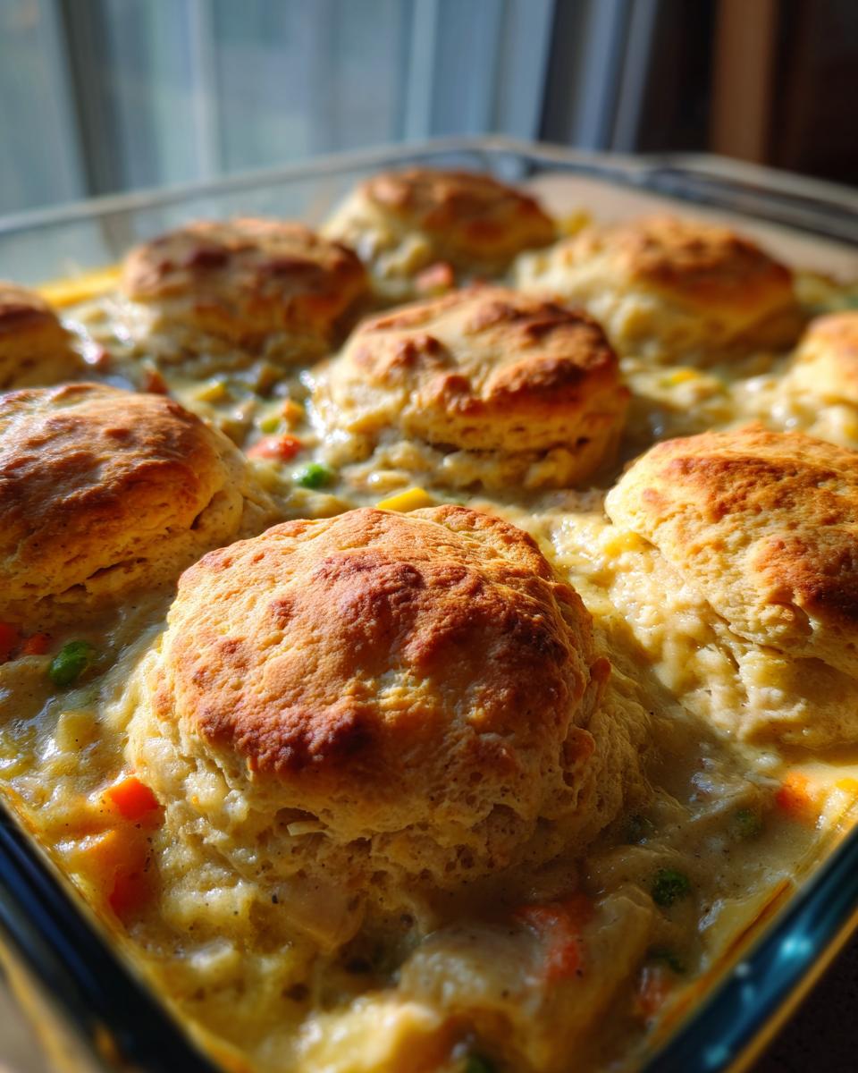 Joyful Homestyle Chicken Pot Pie Casserole 4 Homestyle Chicken Pot Pie Casserole with Biscuit Topping - detail 1