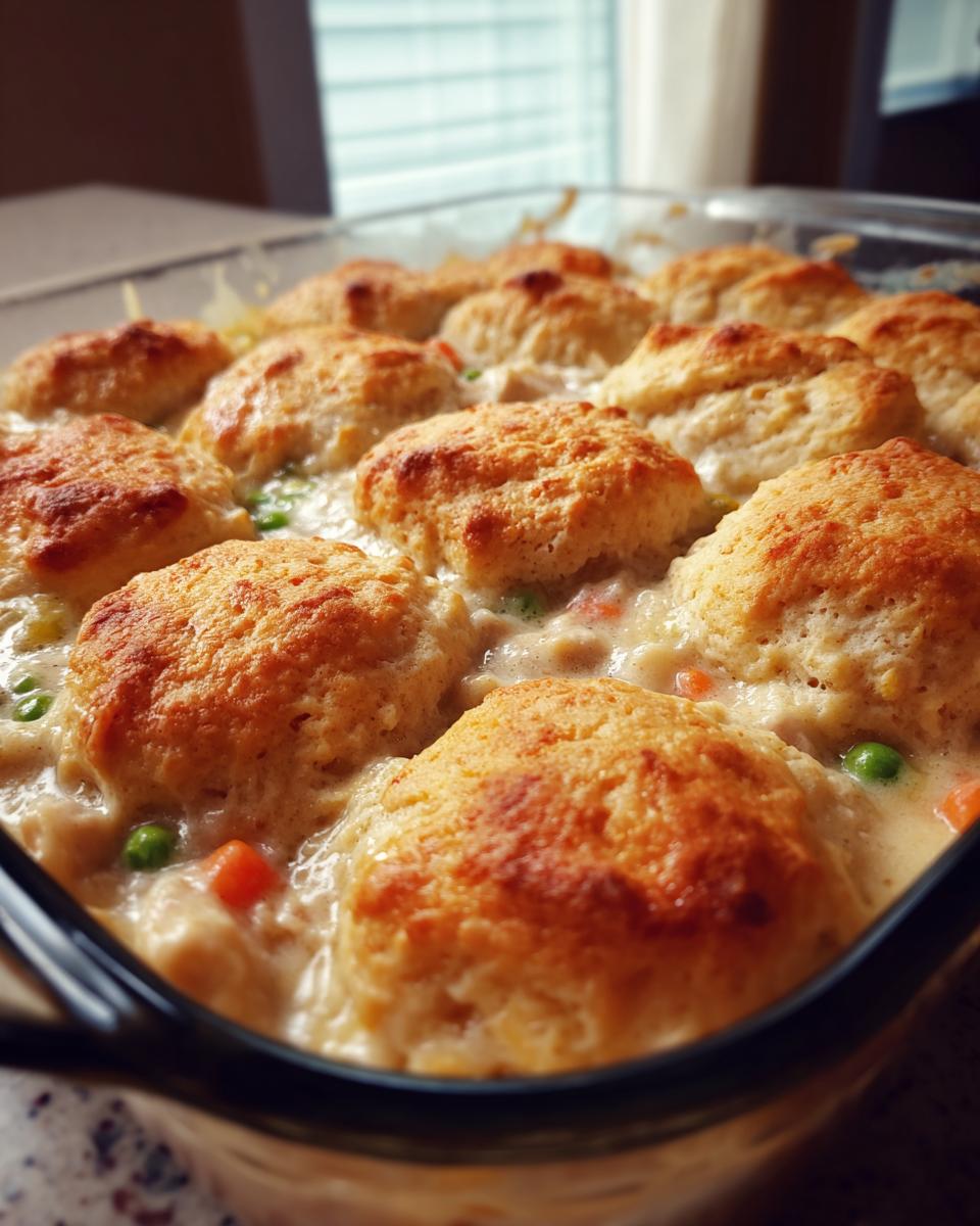 Joyful Homestyle Chicken Pot Pie Casserole 5 Homestyle Chicken Pot Pie Casserole with Biscuit Topping - detail 2