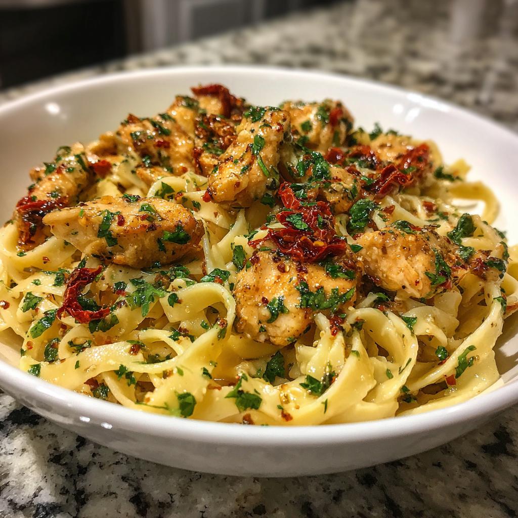 Honey Butter Chicken Alfredo Pasta - detail 1