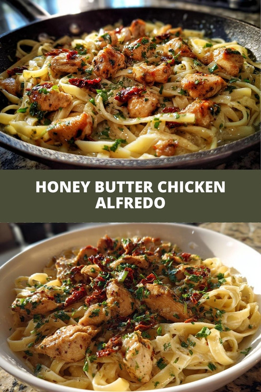 Honey Butter Chicken Alfredo Pasta: 1 Dish