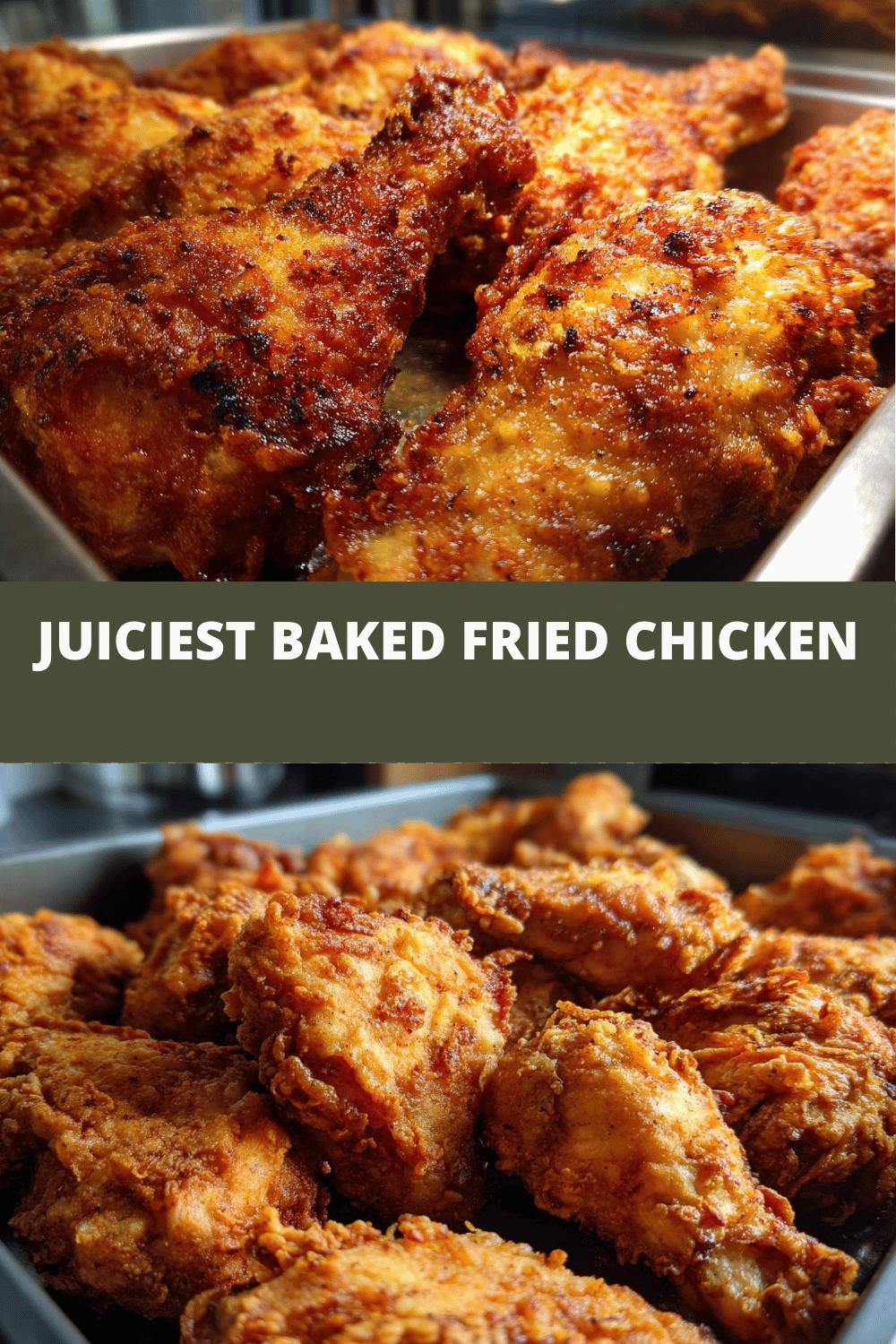 The Juiciest Baked Fried Chicken: 20 Min Magic