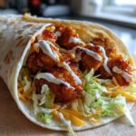 Juiciest Hot Honey Chicken Wraps