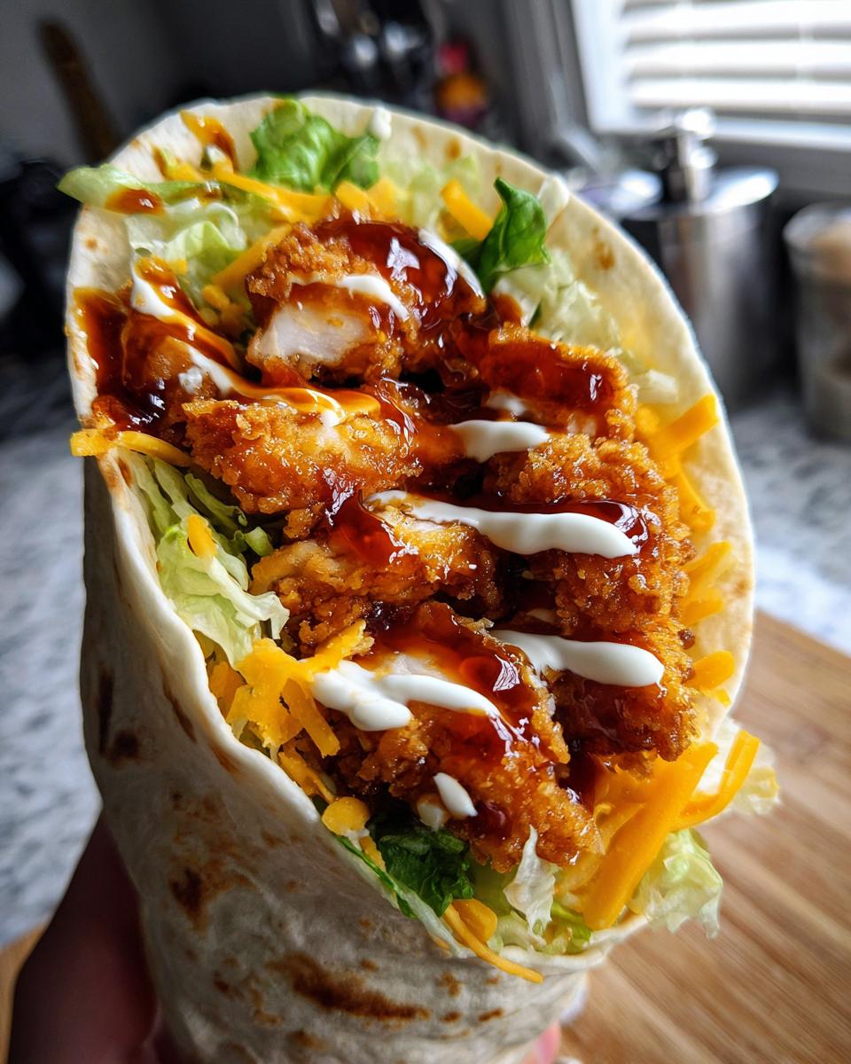 Juiciest Hot Honey Chicken Wraps - detail 2