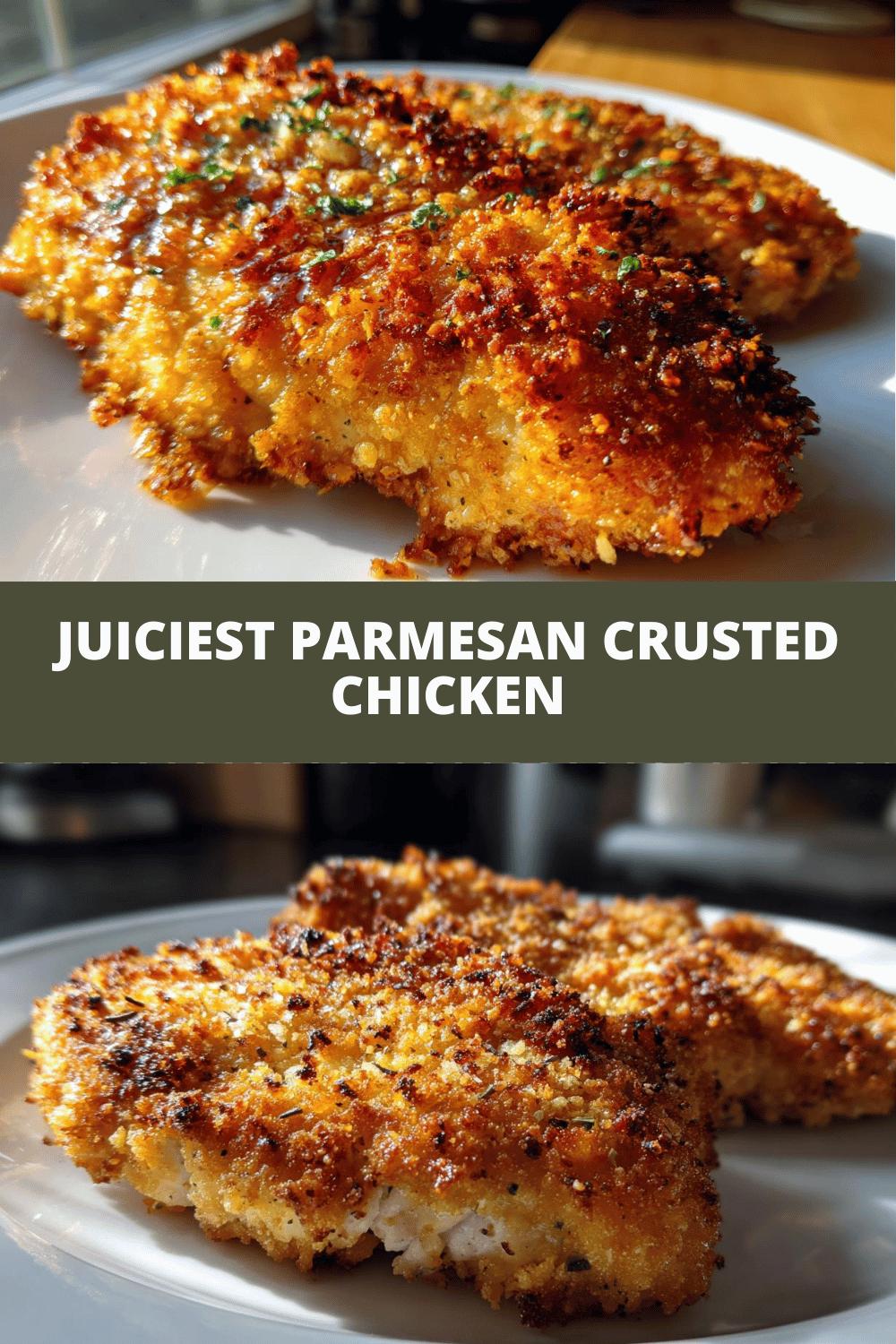 Juiciest Parmesan Crusted Chicken: 1 Amazing Recipe