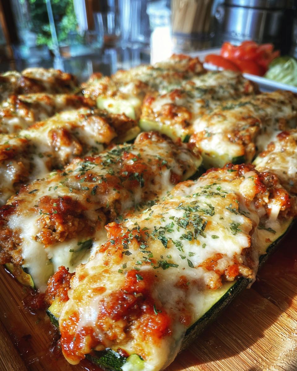Guilt-Free Keto Chicken Parmesan Zucchini Boats 5 Keto Chicken Parmesan Zucchini Boats - detail 2