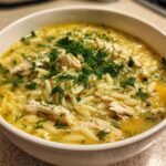 Lemon Chicken Orzo Soup