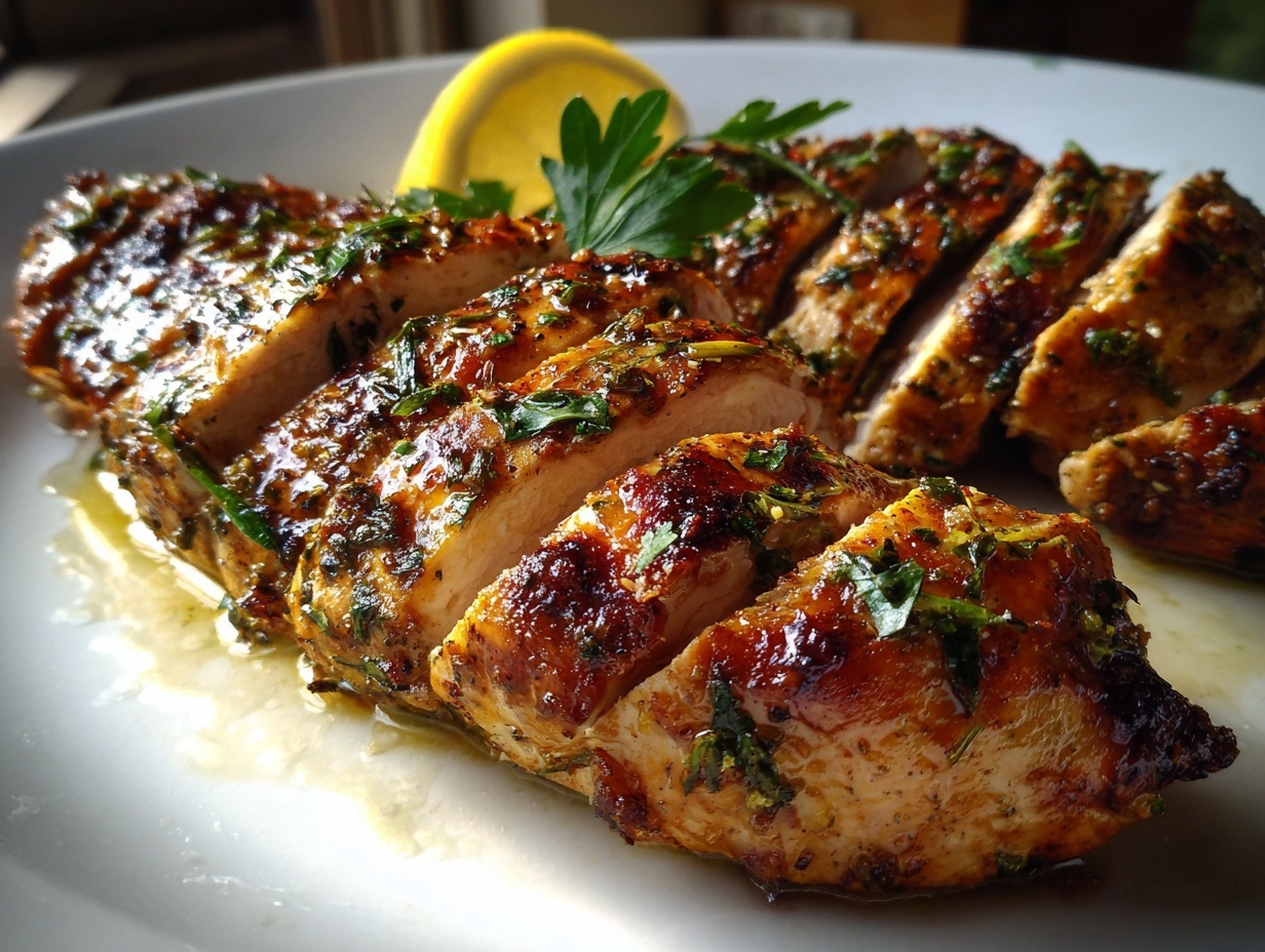 Juicy Mediterranean Grilled Chicken: 7 Min Per Side