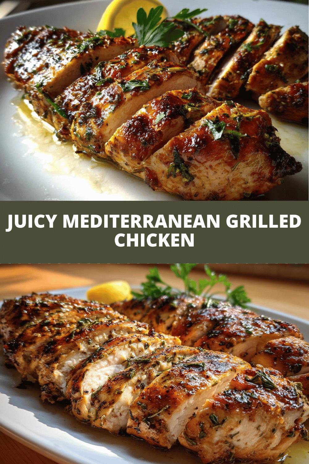 Juicy Mediterranean Grilled Chicken: 7 Min Per Side