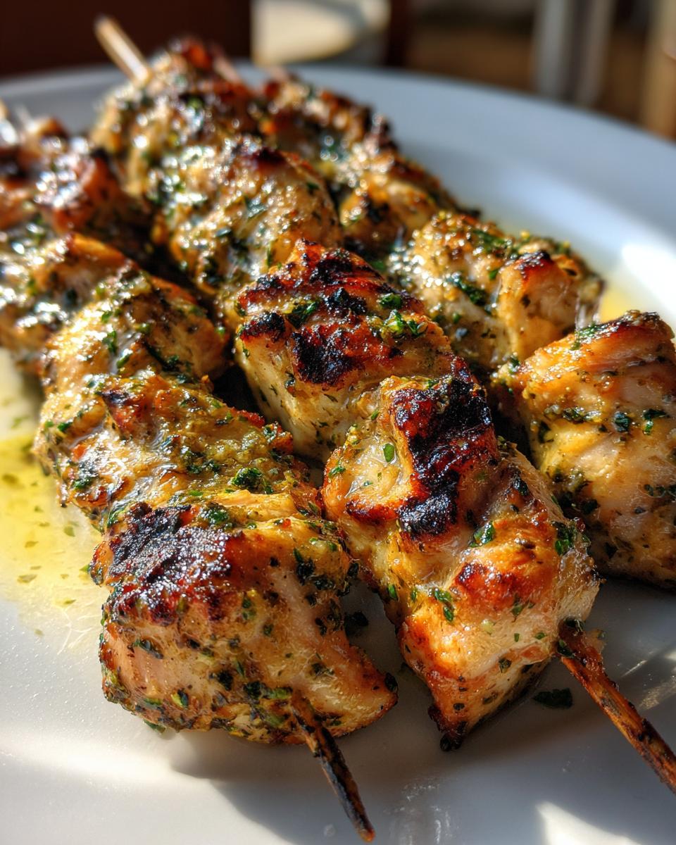 Mediterranean Lemon Herb Chicken Skewers - detail 1