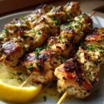 Mediterranean Lemon Herb Chicken Skewers