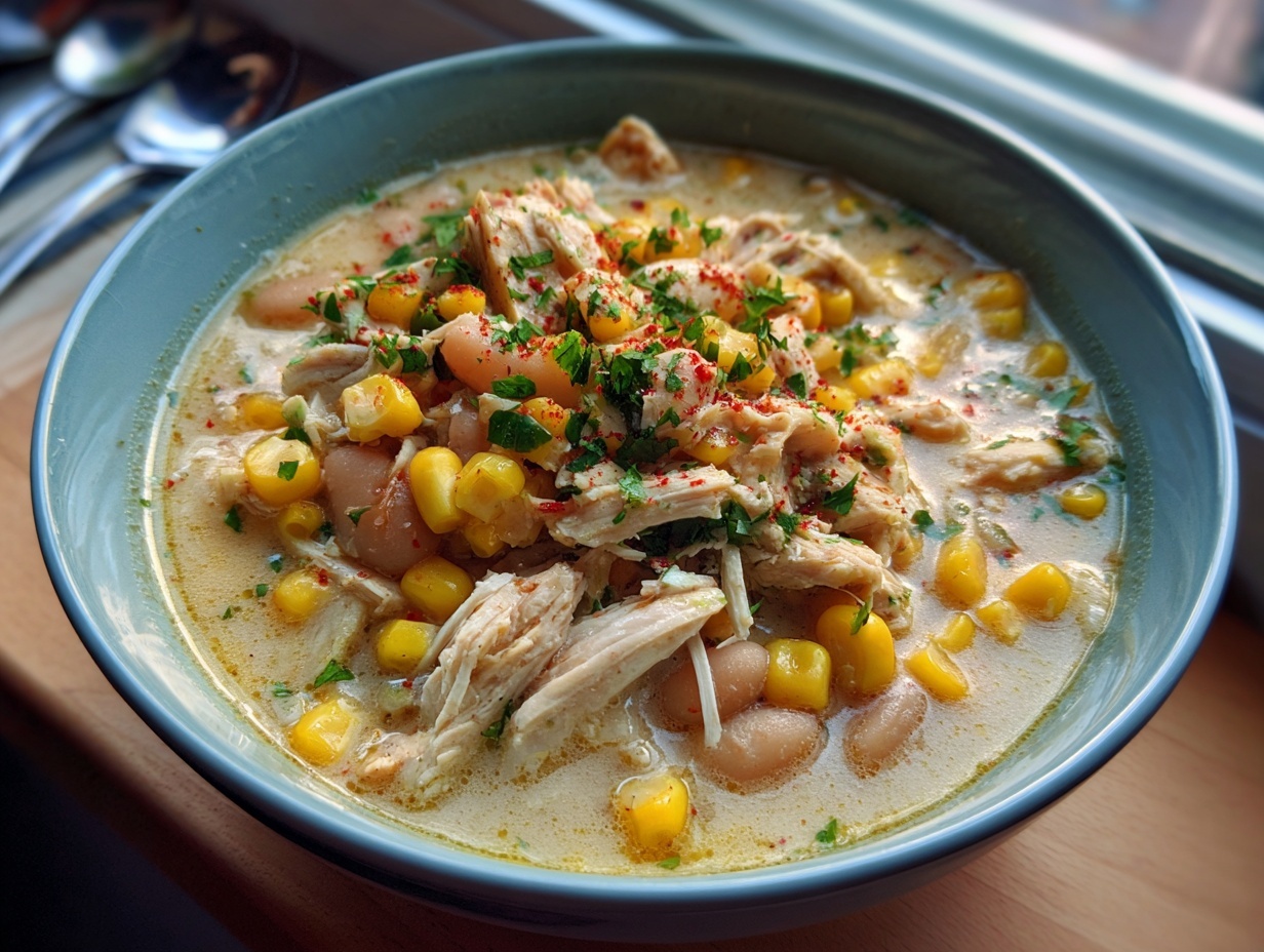 Mexican Street Corn White Chicken Chili: 5 Stars