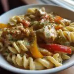 One-Pot Creamy Cajun Chicken Pasta with Bell Peppers