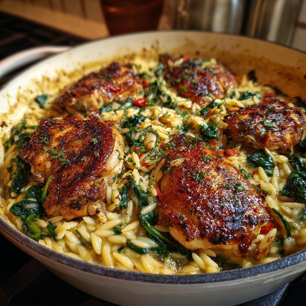 One Pot Marry Me Chicken Orzo - detail 1