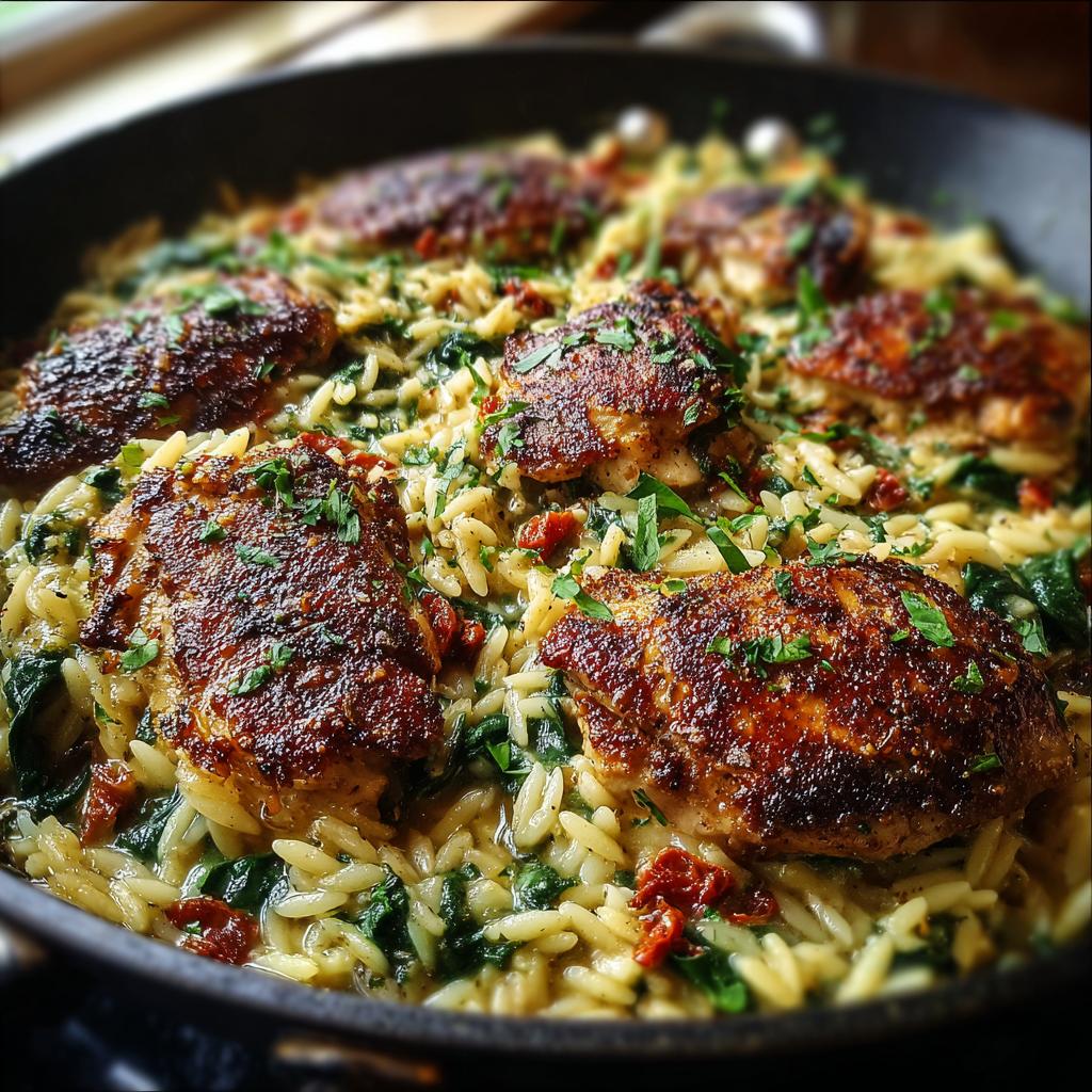One Pot Marry Me Chicken Orzo - detail 2