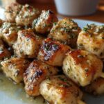 Ranch Garlic Parmesan Chicken Skewers