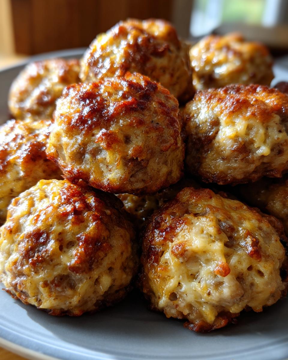 Rotel Cream Cheese Sausage Balls - detail 1