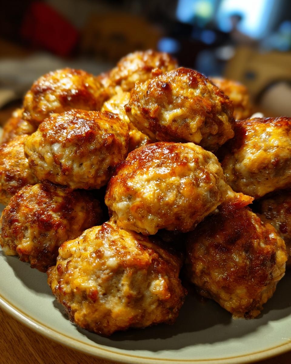 Rotel Cream Cheese Sausage Balls - detail 2