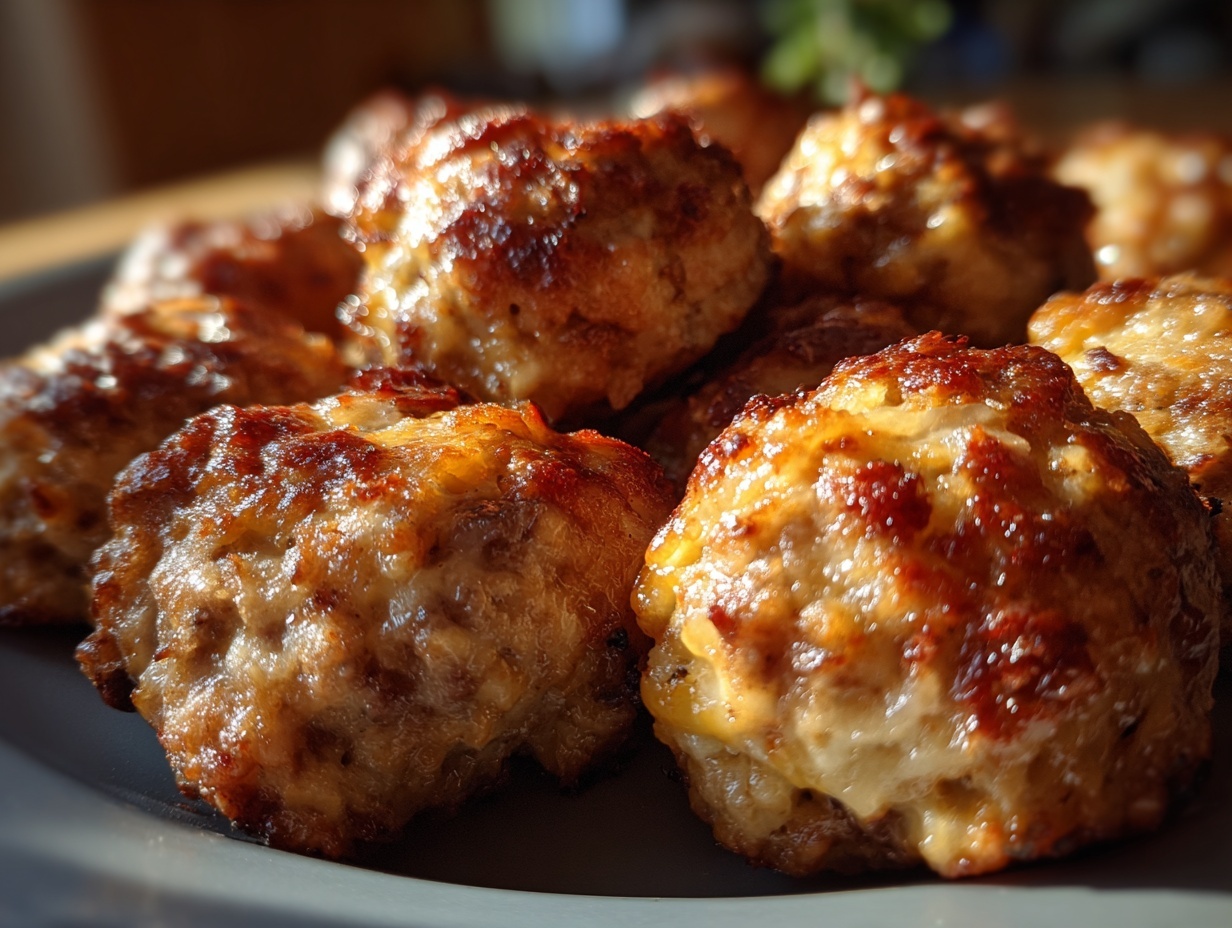 Amazing 4-Ingredient Rotel Cream Cheese Sausage Balls