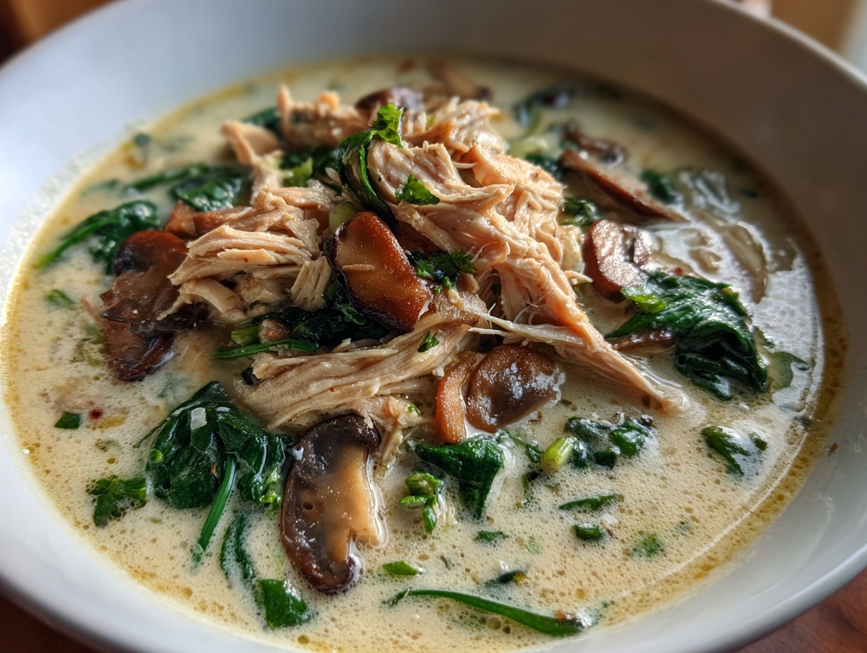 Rotisserie Chicken Mushroom Soup