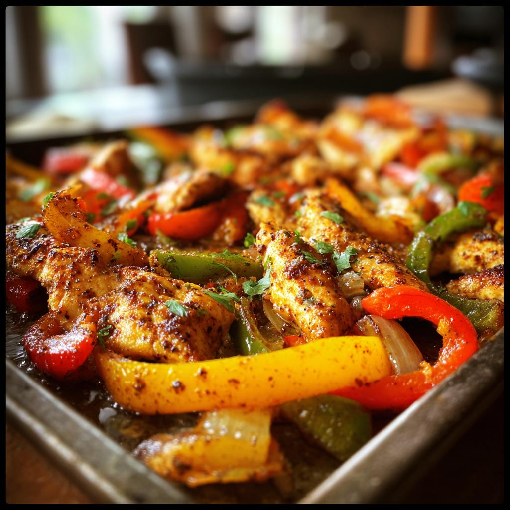 Sheet Pan Chicken Fajitas - detail 1
