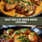 Skillet Bang Bang Chicken Thighs