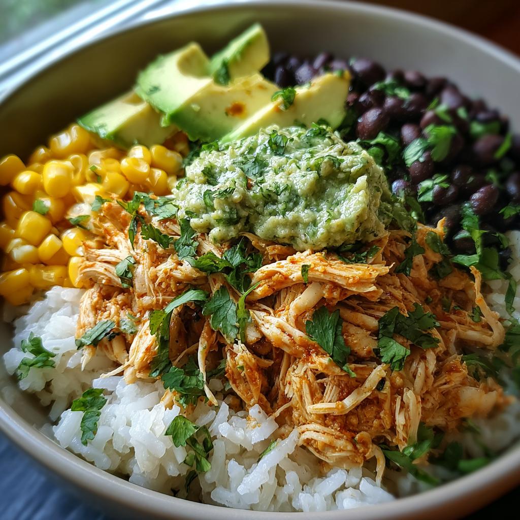 Slow Cooker Chicken Burrito Bowl - detail 1