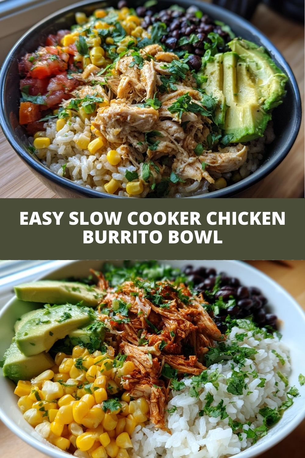 Slow Cooker Chicken Burrito Bowl: 5 Stars