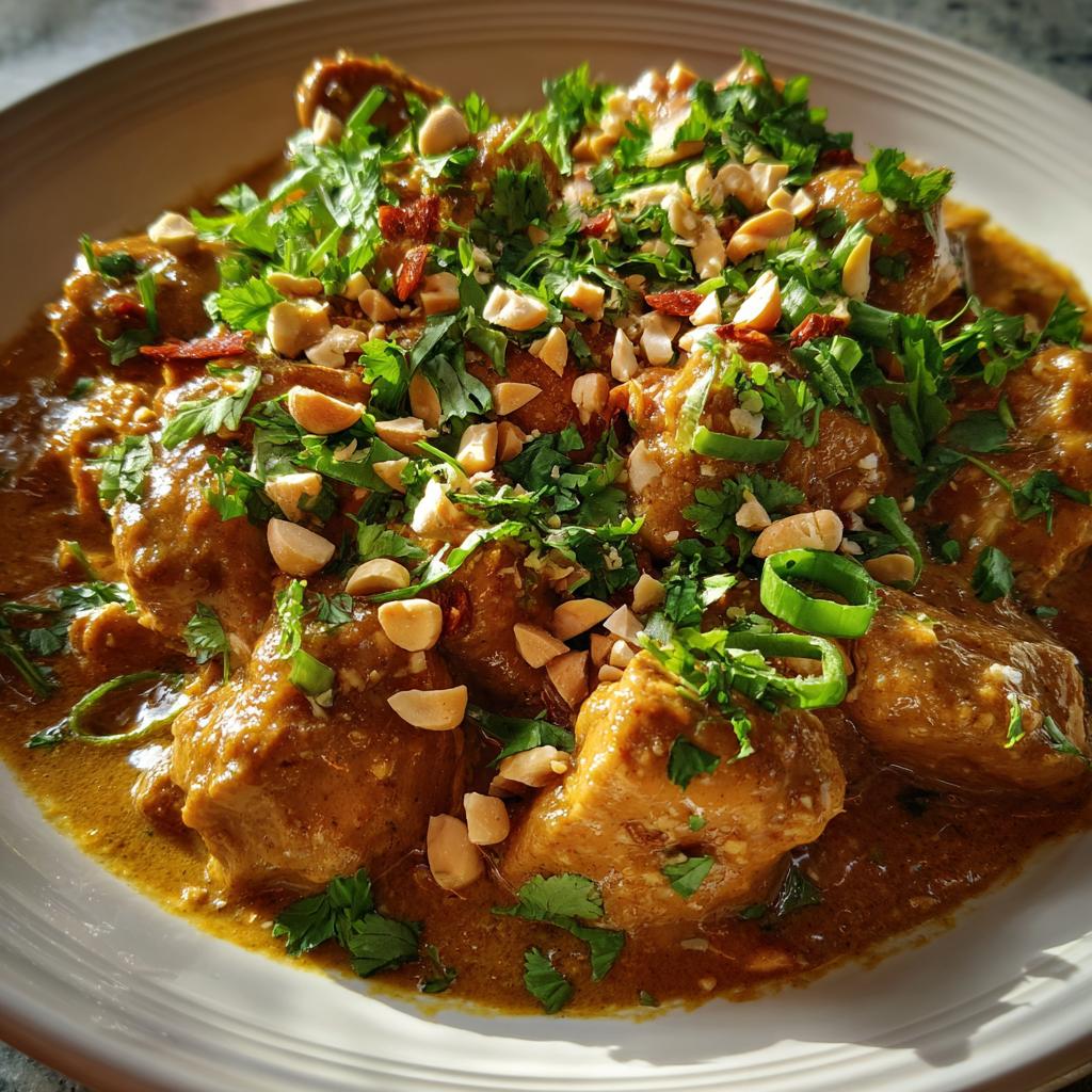 Slow Cooker Thai Peanut Chicken - detail 2
