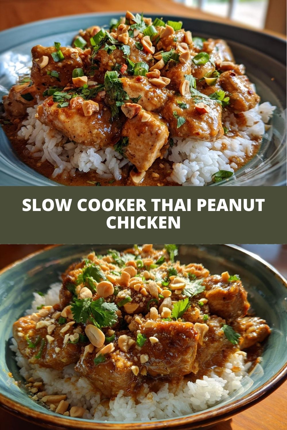 Slow Cooker Thai Peanut Chicken: 4-5 Hours