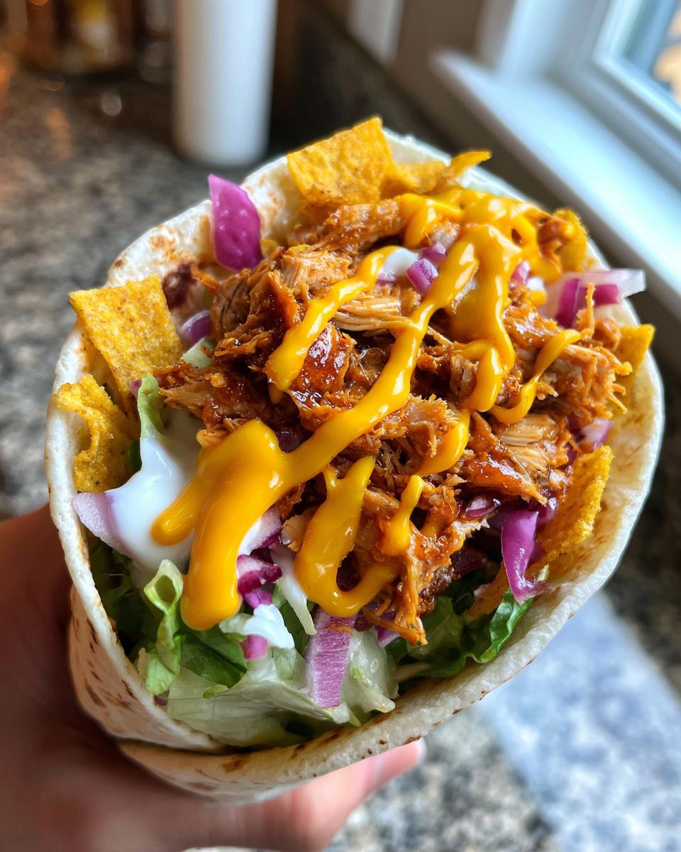 Smoky BBQ Cajun Chicken Wraps with Sweet Ranch Crunch - detail 1