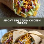 Smoky BBQ Cajun Chicken Wraps with Sweet Ranch Crunch