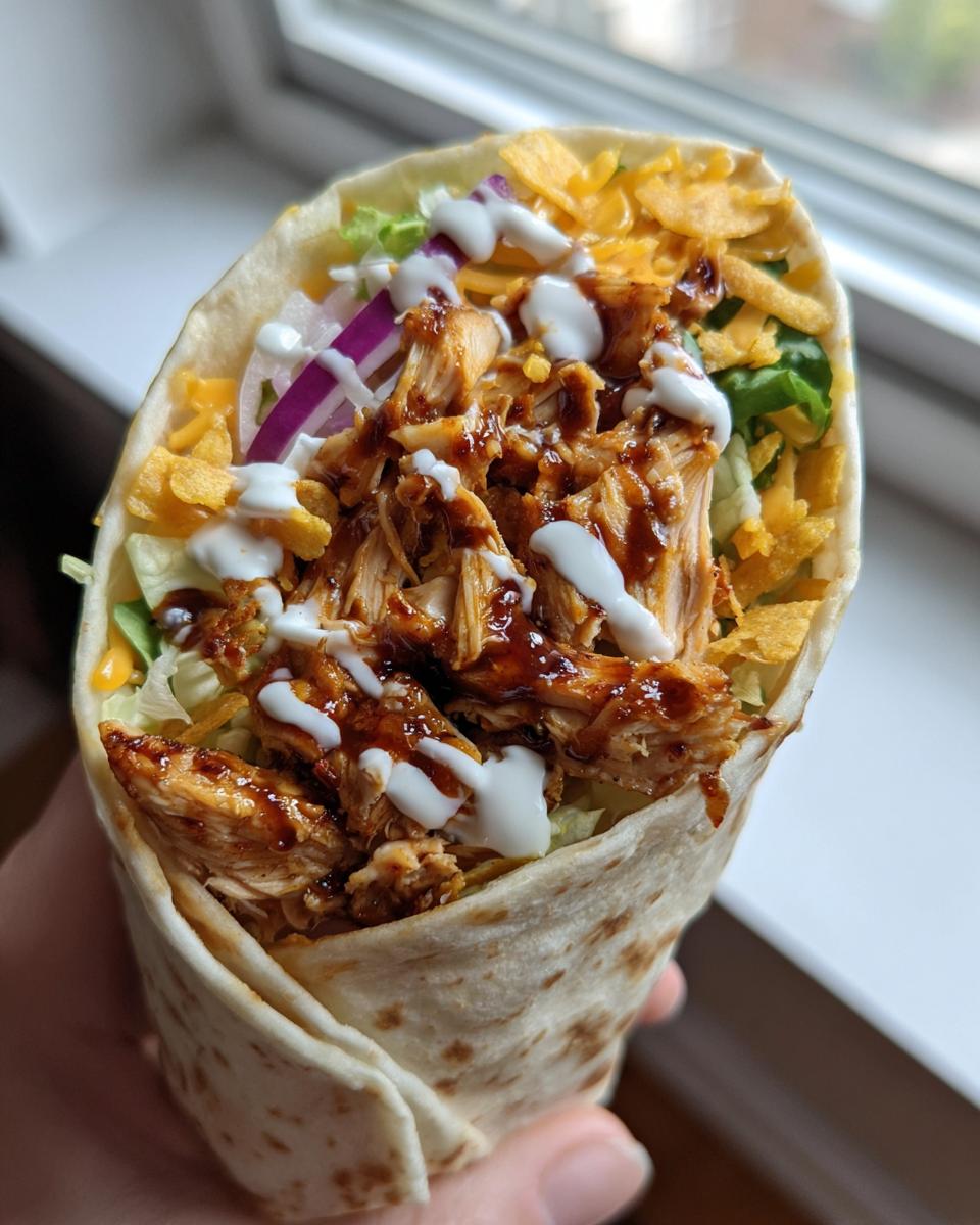 Smoky BBQ Cajun Chicken Wraps with Sweet Ranch Crunch - detail 2
