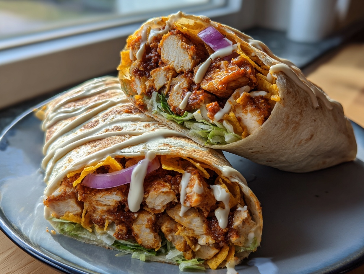 Amazing Smoky BBQ Cajun Chicken Wraps