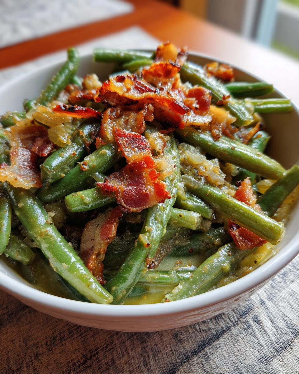 Smothered Green Beans - detail 2
